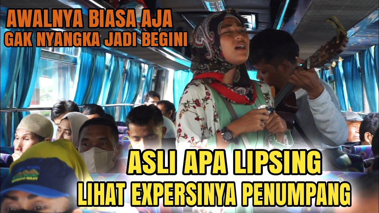 Ikuti Wulan ngamen dibus begini reaksi penumpang setelah mendengarkannya..!!!gak nyangka