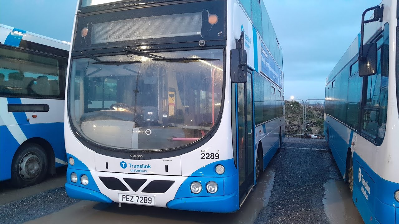 A tour on VOLVO Gemini bus Translink Ulsterbus Foyle 2289 parked at Pennyburn in Derry ~ Londonderry