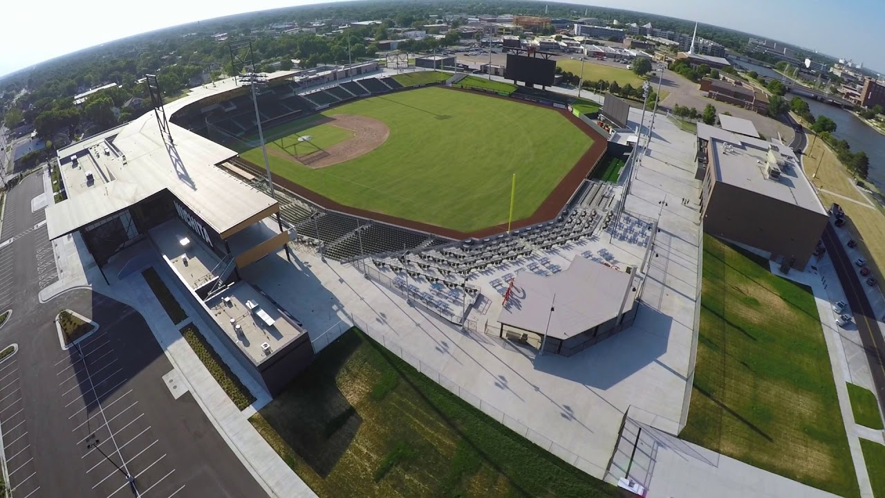 Riverfront Stadium - Wichita, Kansas (Drone)