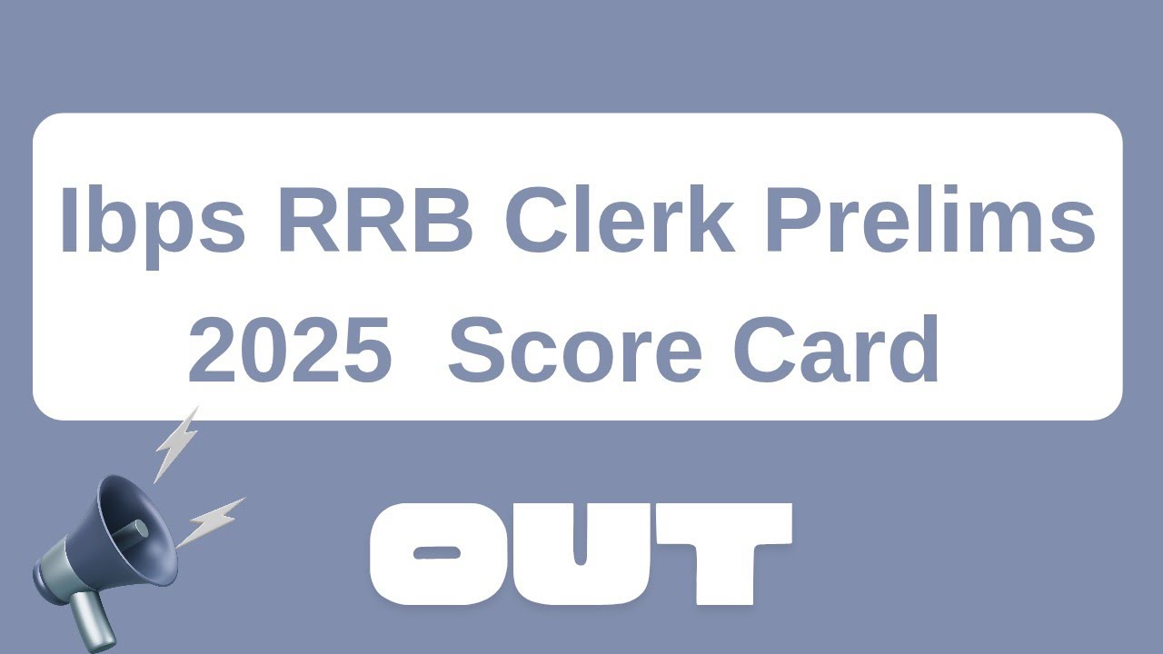 my rrb clerk 2025 prelims score card | rrb clerk prelims cutoff 2025