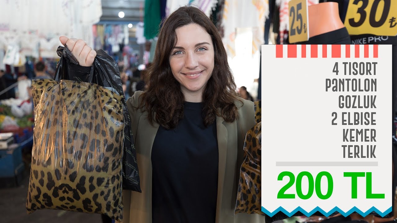 200 TL'ye Pazardan Yaz Gardırobu 👗👖👜