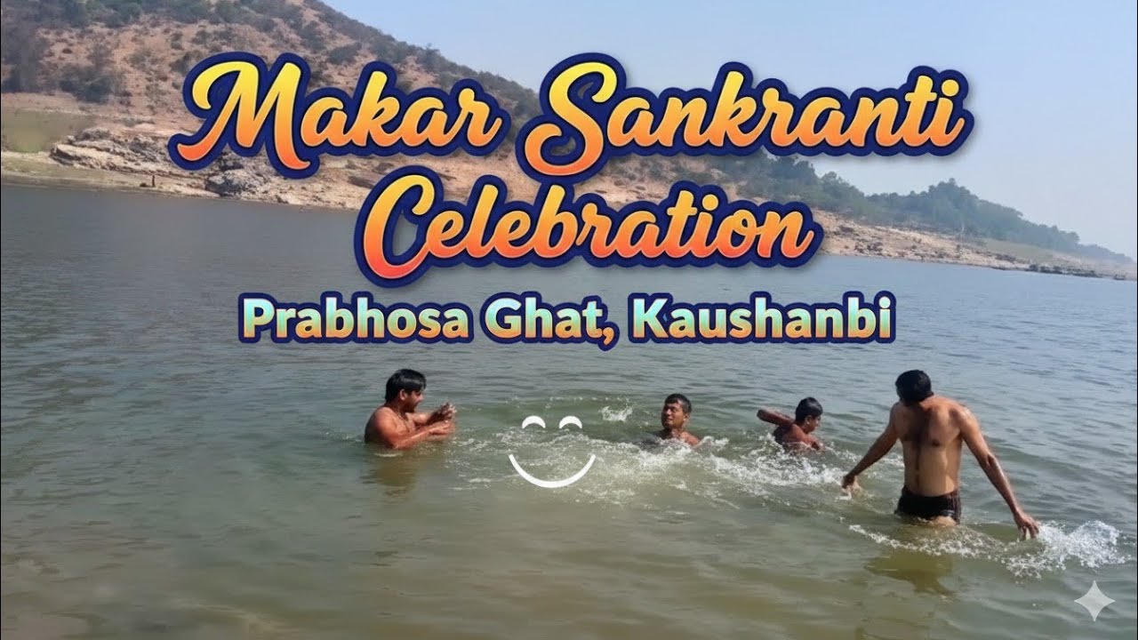  Part [ 07] Makar Sankranti Special: Swimming & Dubukki in Yamuna River | Prabhosa Ghat, Kaushambi 🌊