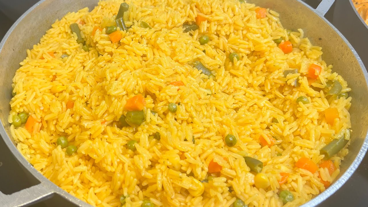 HOW TO MAKE HAITIAN YELLOW RICE/ Haitian mixed vegetables yellow RICE STEP BY STEP/ Haitian style