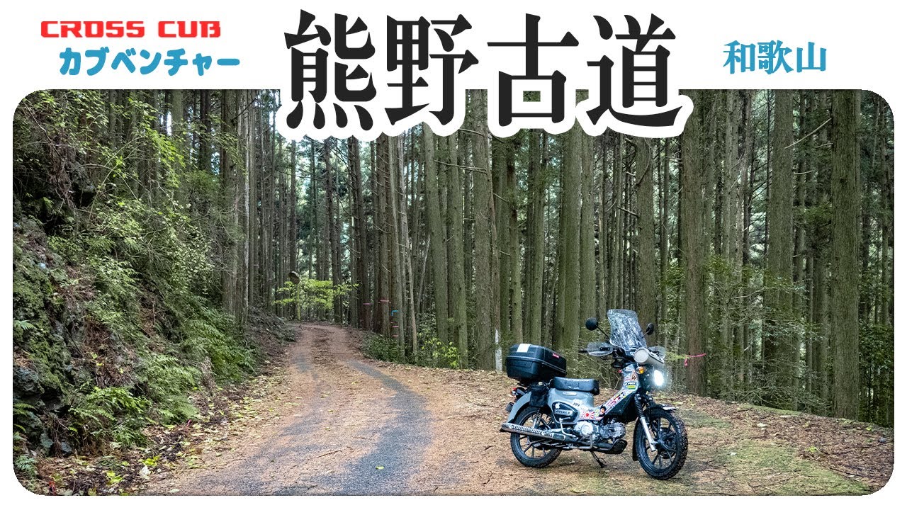 ゴリゴリと熊野古道を走ってみた【クロスカブ】和歌山でも酷道ツーリングだ！【モトブログ】The touring with HONDA CROSS CUB 110 in Japan.