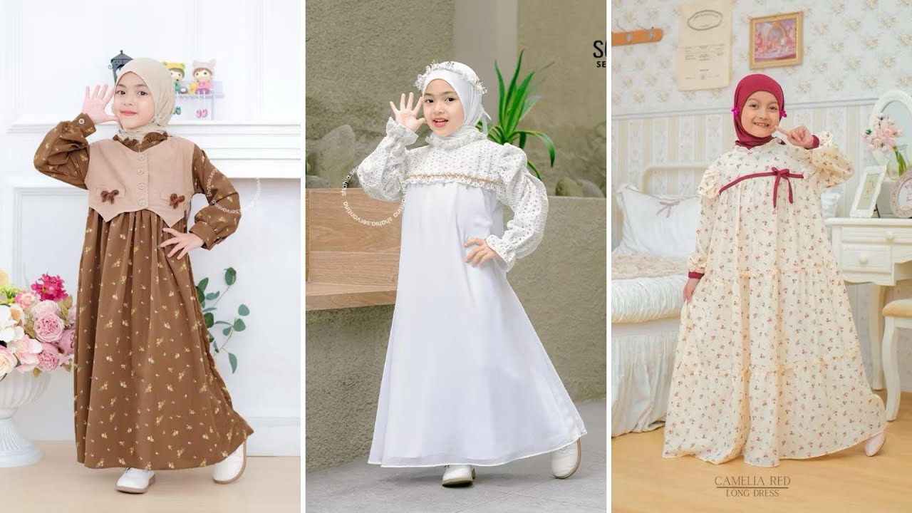 25+ REKOMENDASI MODEL GAMIS ANAK-ANAK MOTIF TERBARU // Part 2