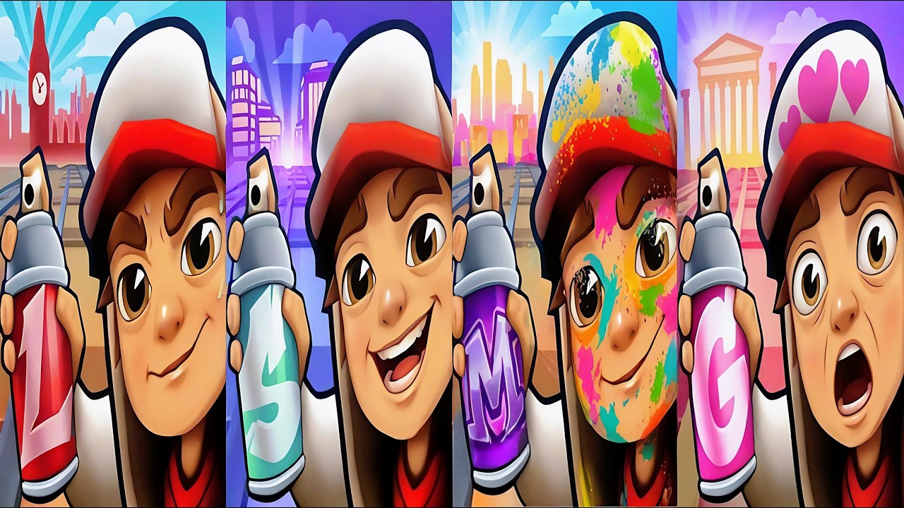 Subway Surfers : London Lucky Creatures 2026 🆚 Mumbai Holi 2025 🆚 Seoul 2025 🆚 Love Odyssey 2024