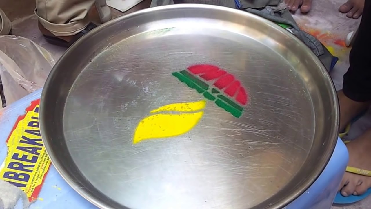 Rangoli under water
