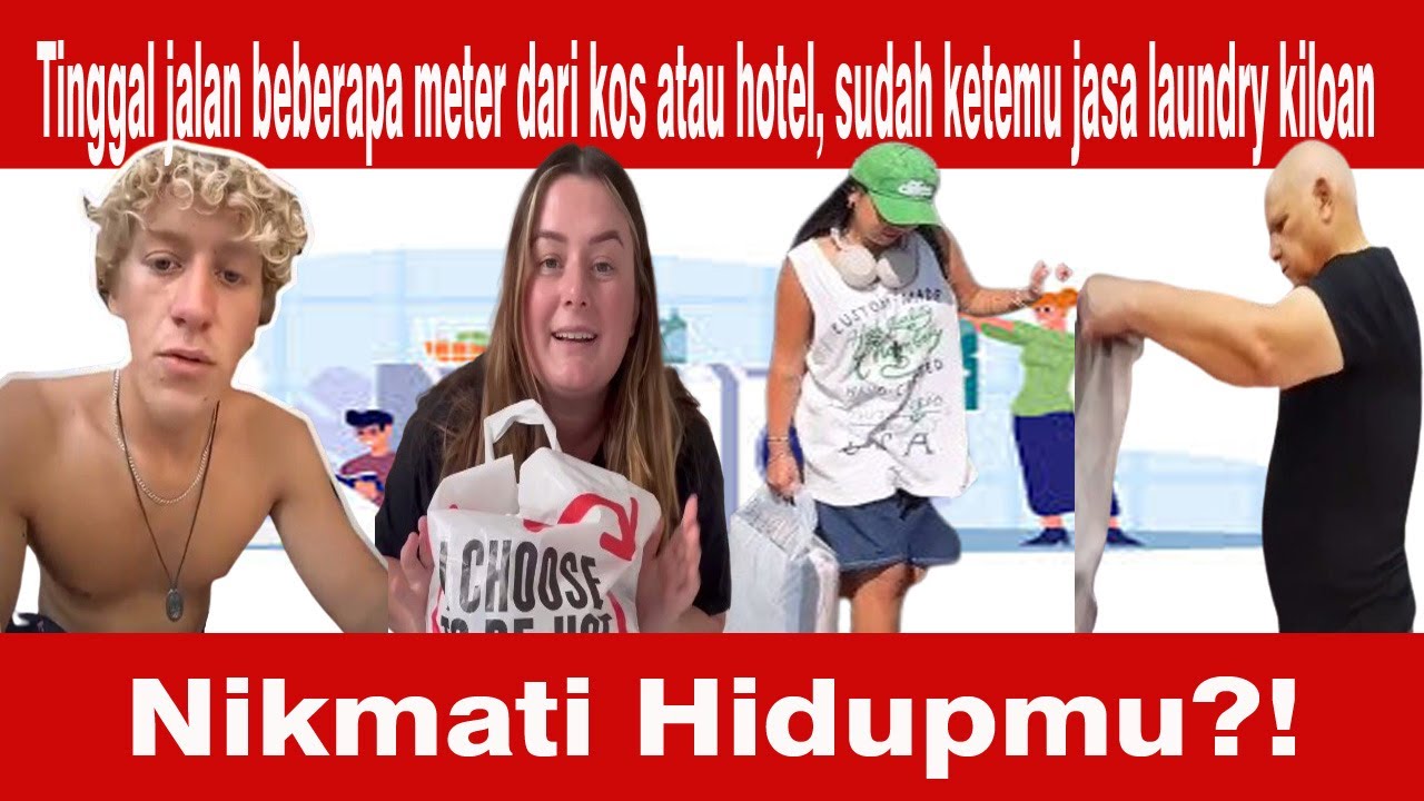 Mas Bule Ini Kaget Dengan Laundry Indonesia! Katanya Lebih Ajaib dari Laundry di Inggris?!