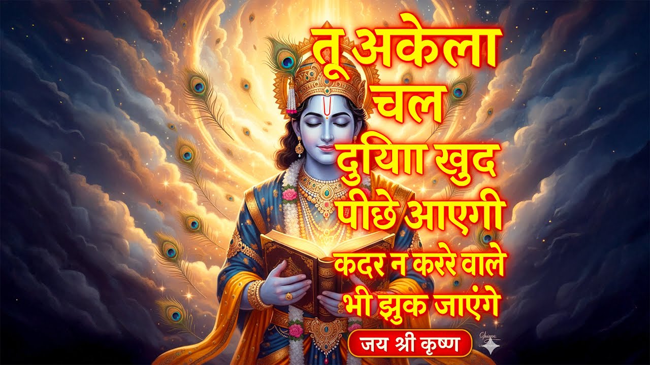 बस तू अकेला चल दुनिया खुद तेरे पीछे आएगी। Krishna Speech In Bhagavad Gita | #krishnavani