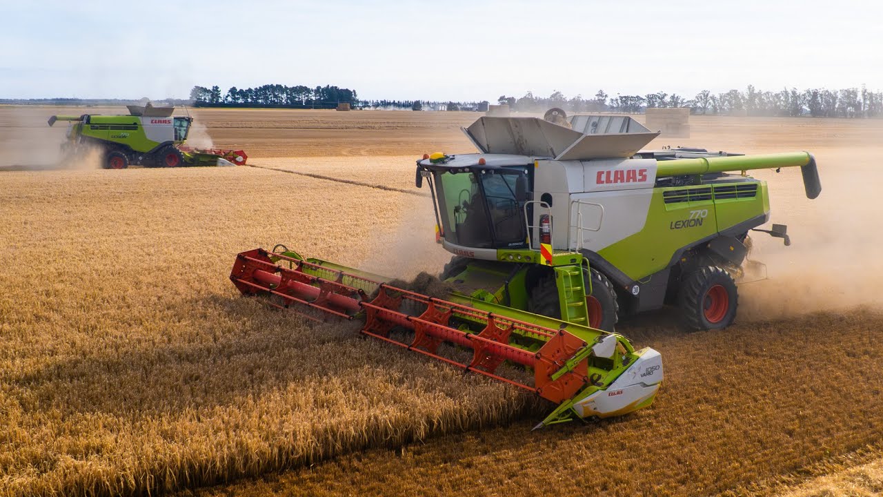 New Zealand Barley Harvest 2025 | Claas Lexion 770 Combines