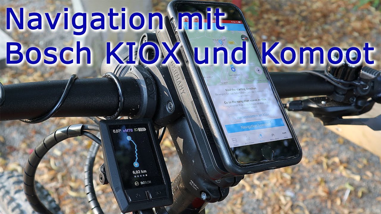 Navigation mit Bosch KIOX und Komoot für das eBike
