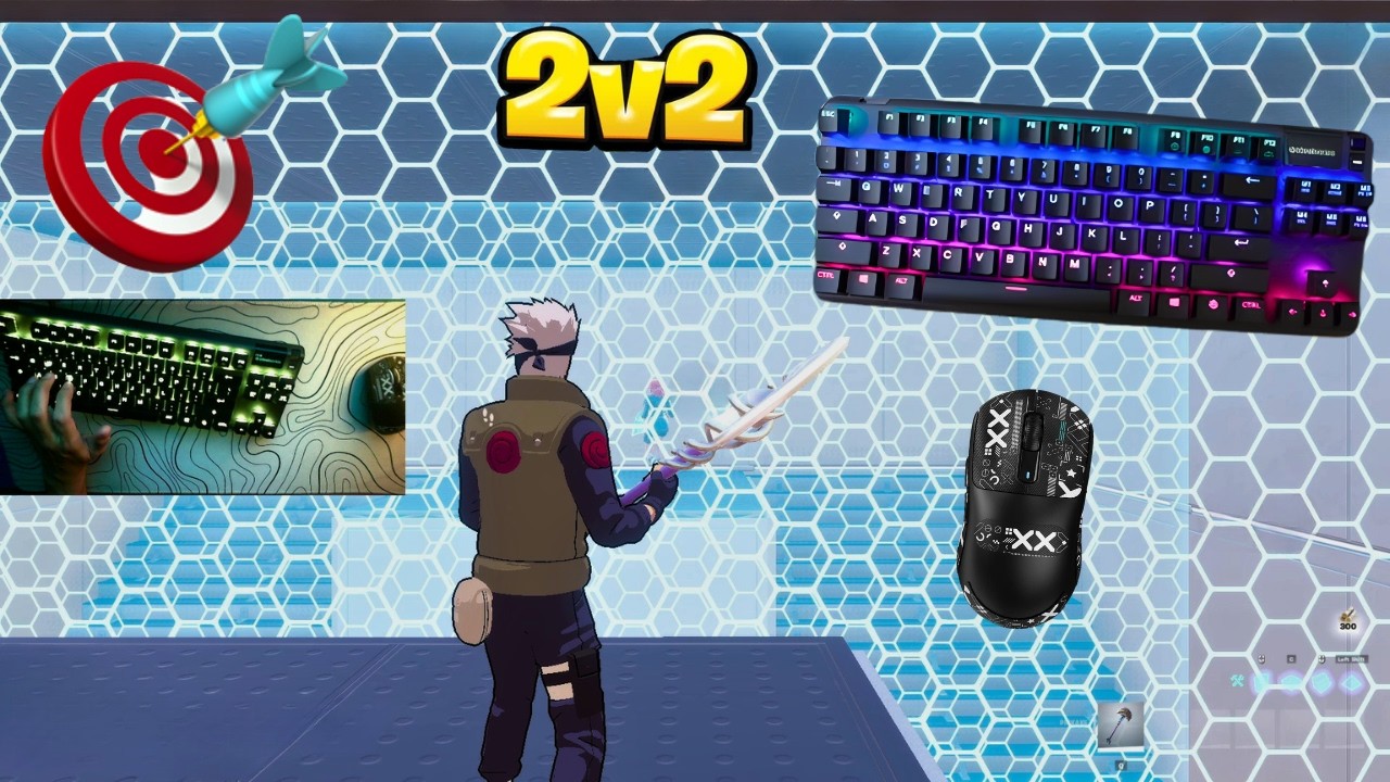 Fortnite 2v2 Piece Control😍 SteelSeries Apex Pro TKL ASMR💤