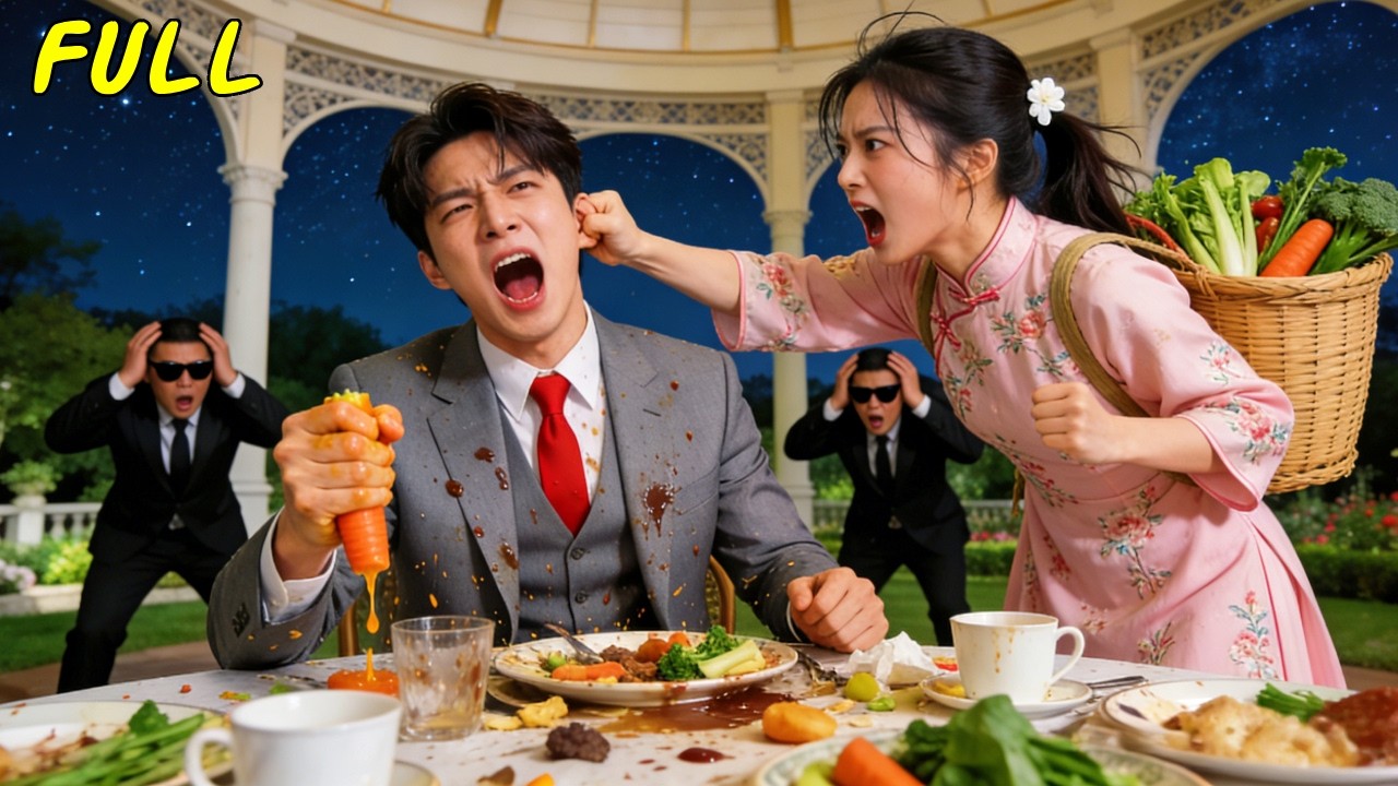 CEO que desperdiciaba comida era intocable…hasta que una chica rural le jaló la oreja.¡No creerás!