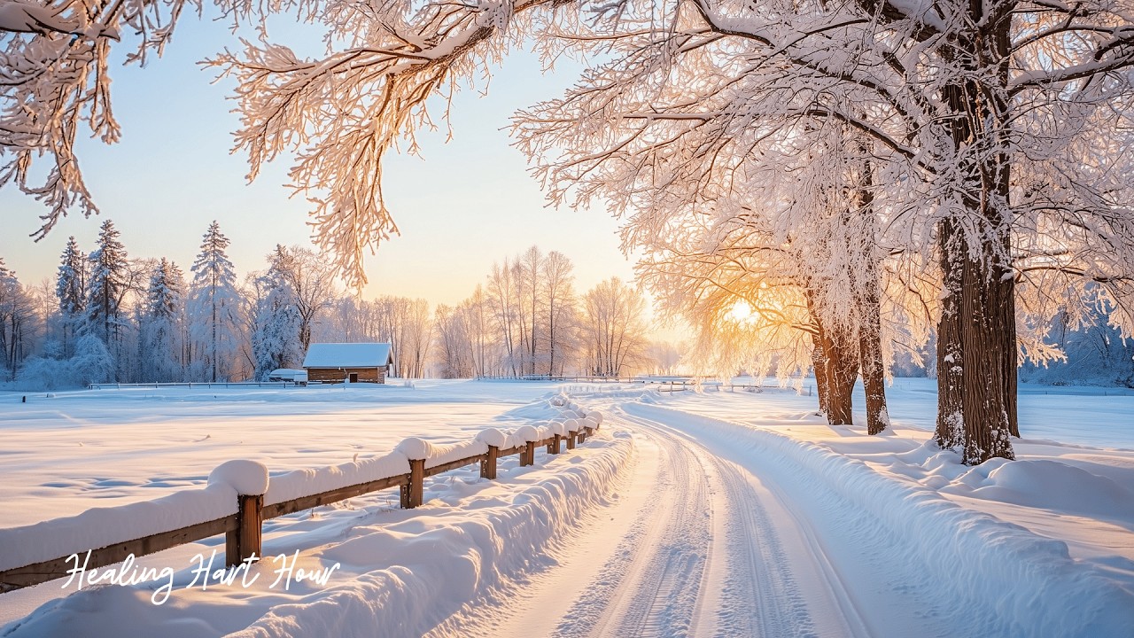 Успокаивающая музыка снега ❄️ Пианино для снятия стресса, медитации и сна