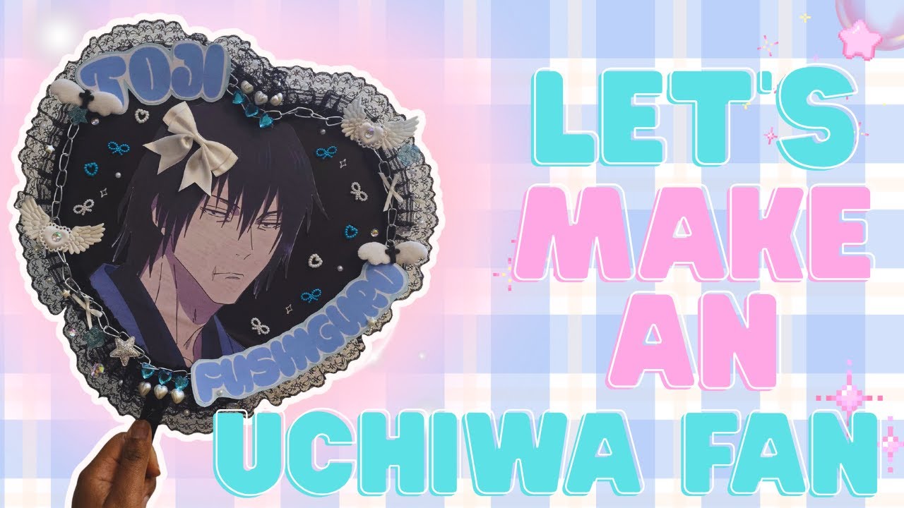 HOW TO MAKE AN UCHIWA FAN ! TOJI FUSHIGURO EDITION ~