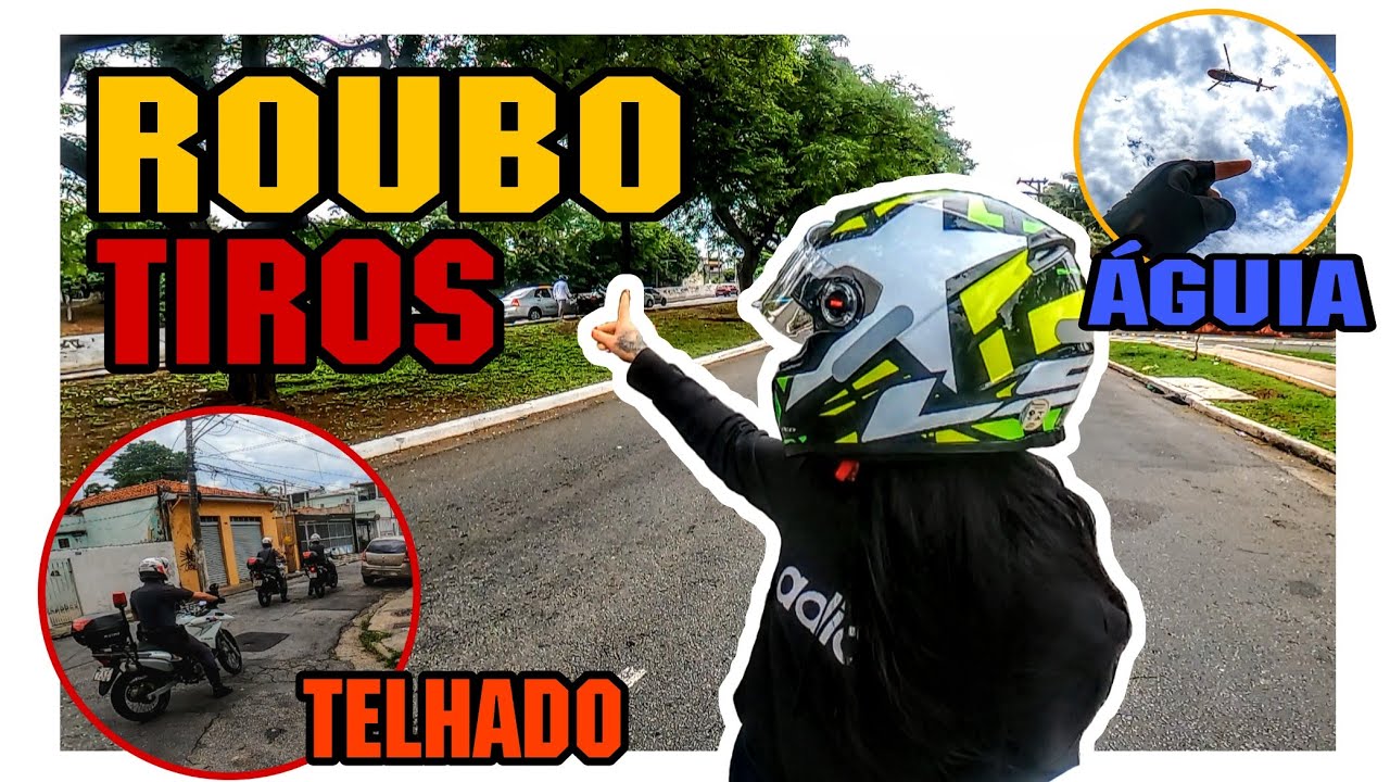 TROCA DE TIROS, ROUBO BMW GS, FUGA PELOS TELHADOS, HELICÓPTERO ÁGUIA! PRESO E BALEADO! #EP17