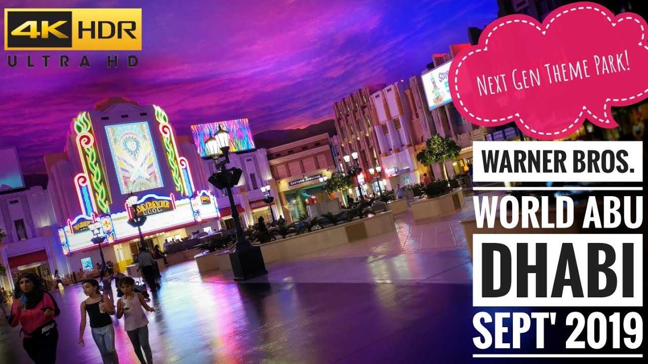 This Theme Park is STUNNING! | Warner Bros World Abu Dhabi Vlog Sept' 2019 (4K Ultra HD)