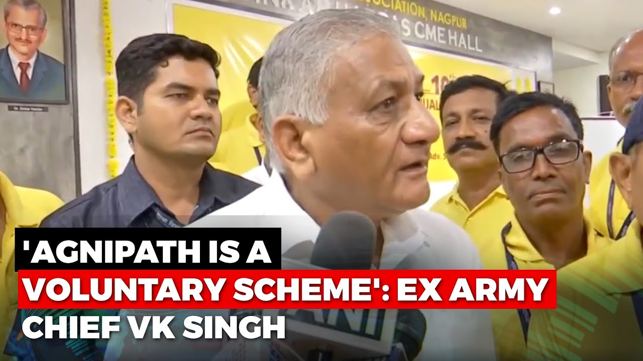 'Agnipath' Is Voluntary, No Compulsion On Youth: Ex Army Chief VK Singh