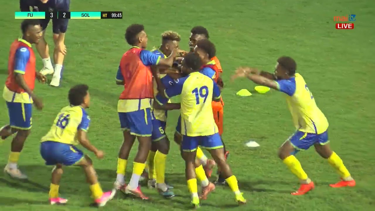 Solomon Islands equalizes to get a draw Vs Fiji #football  #goal