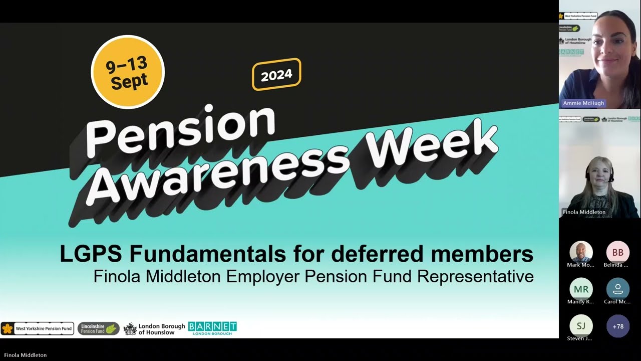 Pension Awareness Week - Deferred benefits