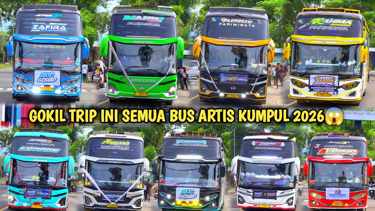 RAME FULL BUS TELOLET BASURI🥳 Hunting Bus Trip Anyer Di Pusat Oleh Oleh CM7👏