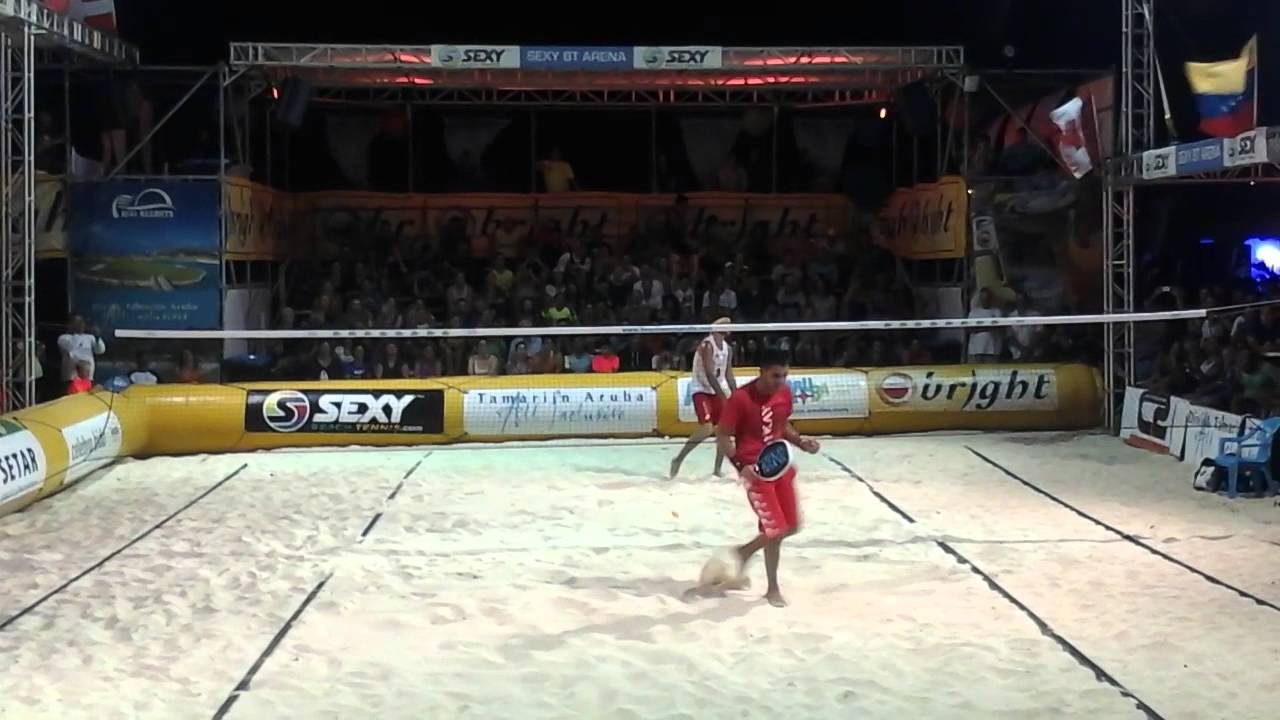 Ramos vs caravini beachtennis aruba semi 2015