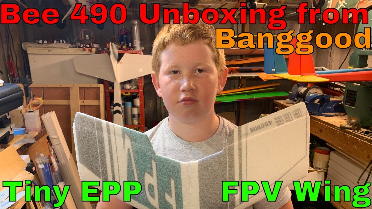 Bee 490 FPV unboxing from Banggood Tiny Flying Wing