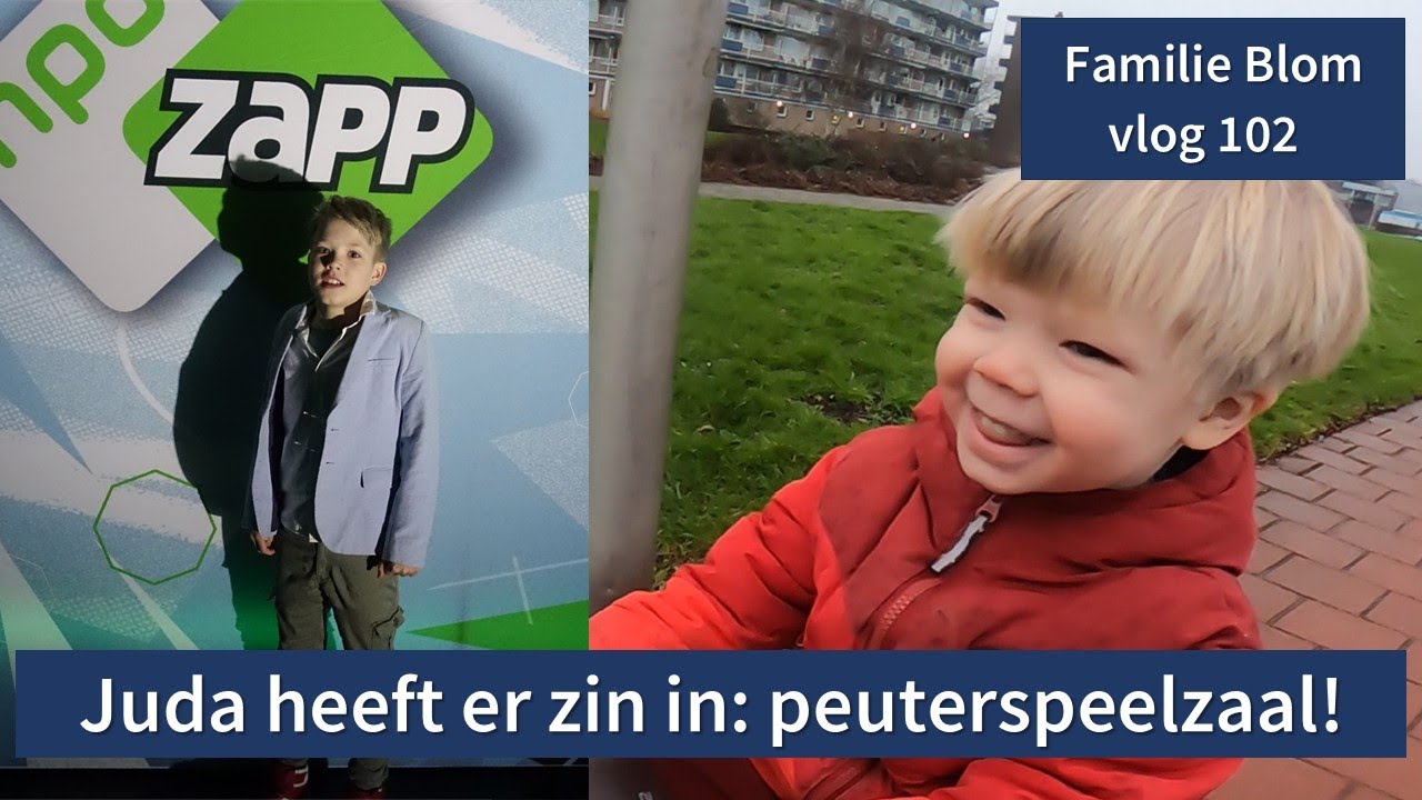 Naar de Zapp Awards en Juda voor het eerst naar de peuterspeelzaal - Familie Blom #vlog 102