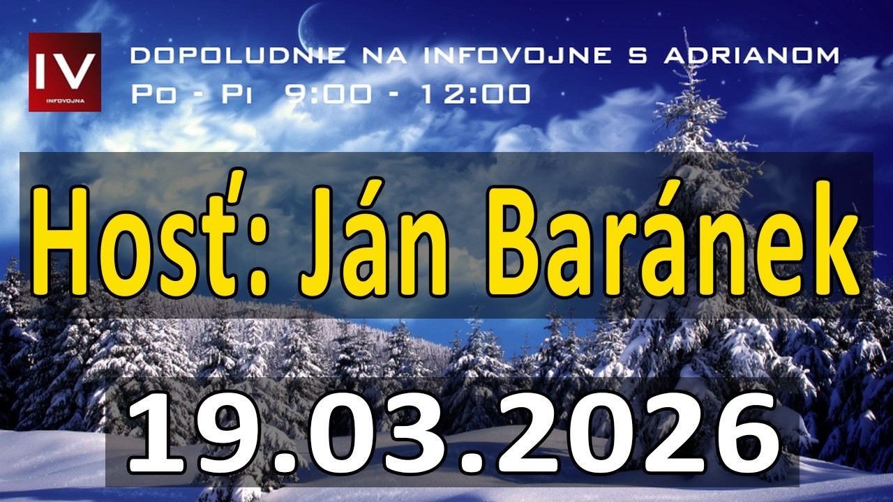 Dopoludnie na InfoVojne s Adrianom 19.03.2026