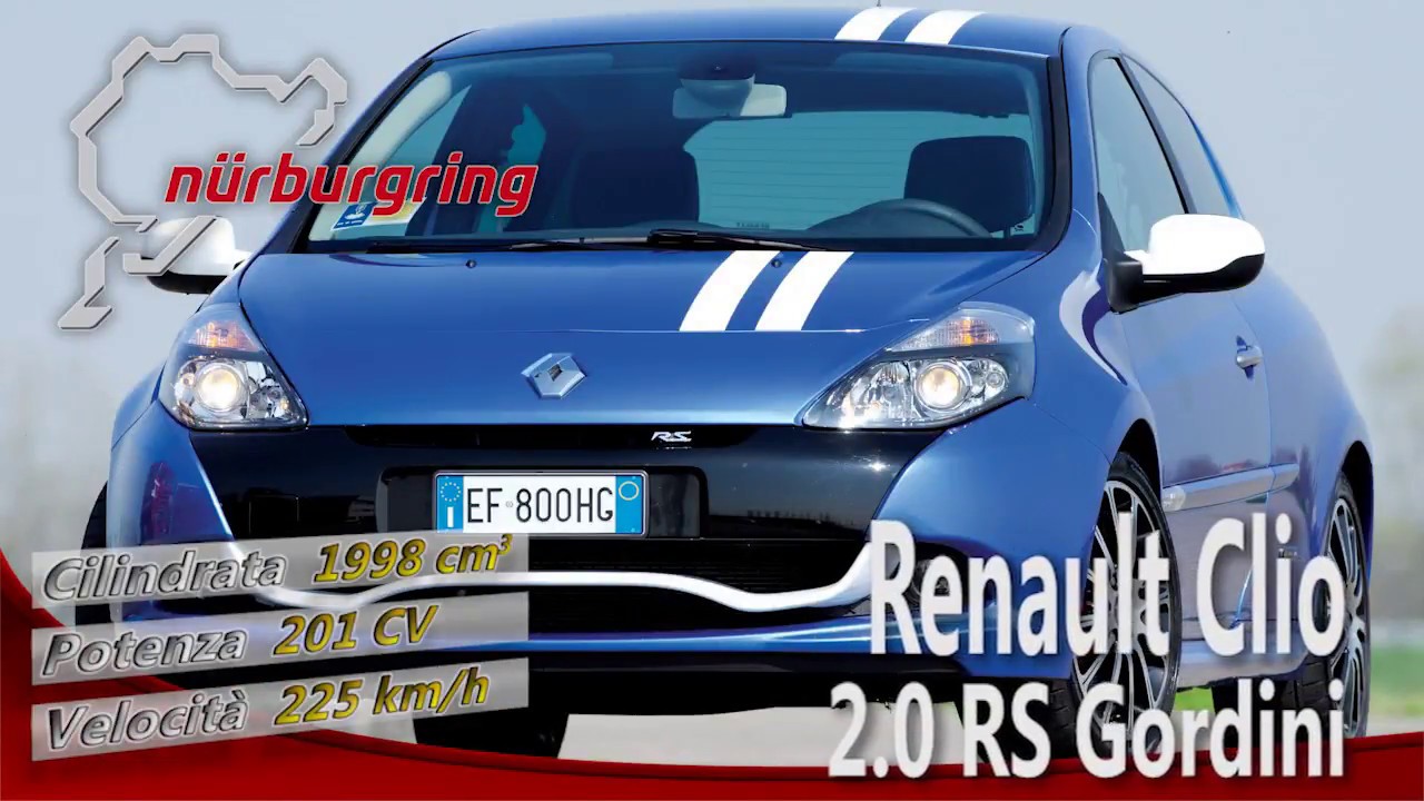 La Renault Clio RS Gordini al Nürburgring (2011)