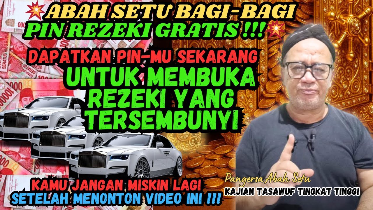 💥SEMUA BISA KAYA RAYA‼️ABAH BAGIKAN PIN ATM REZEKI DARI ALLOH #abahsetuterbaru