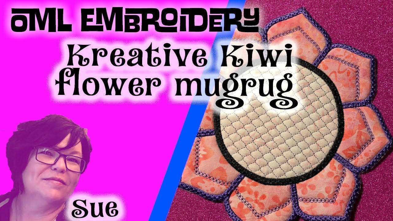 Kreative Kiwi: (ith) in the hoop machine embroidery applique mug rug
