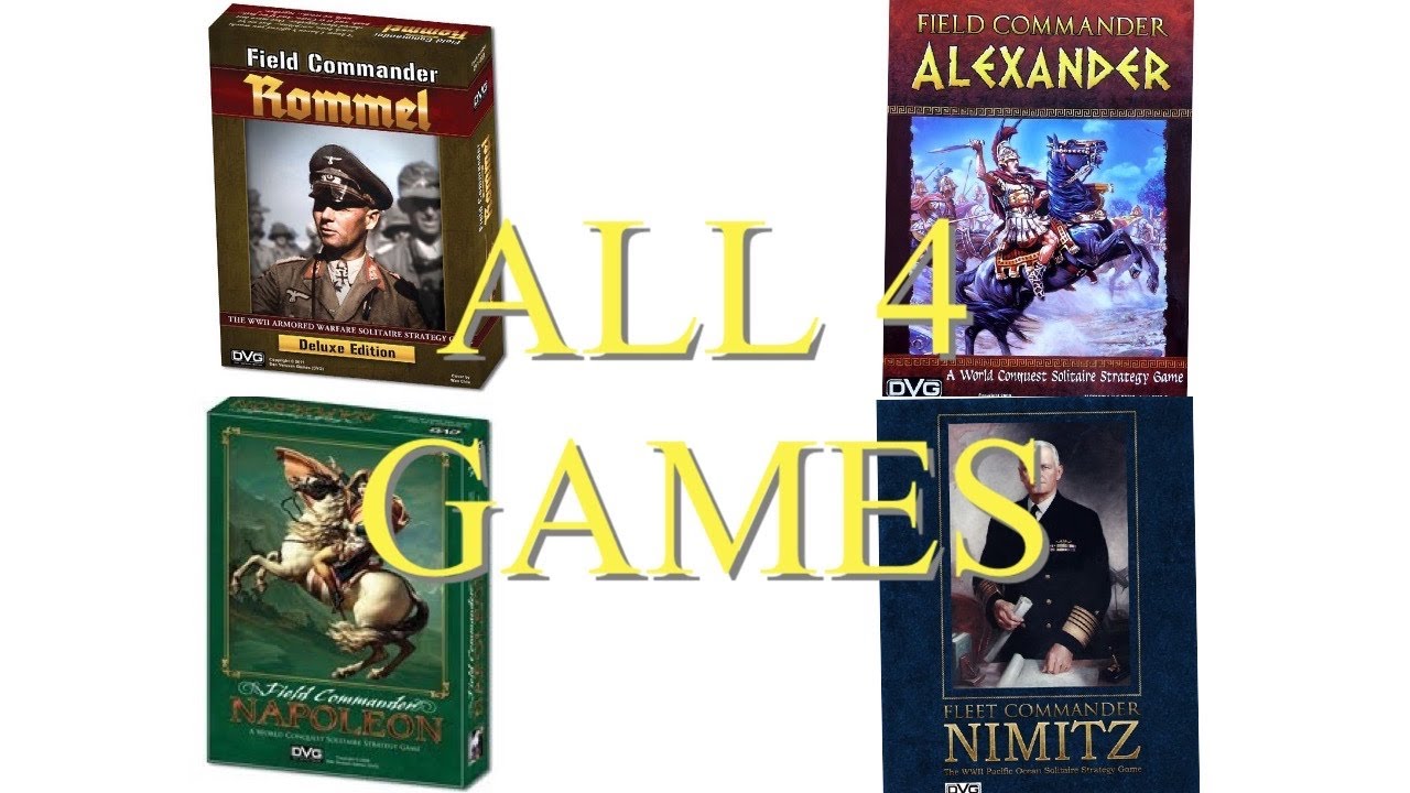 ALL THE FIELD COMMANDER BOARD GAMES