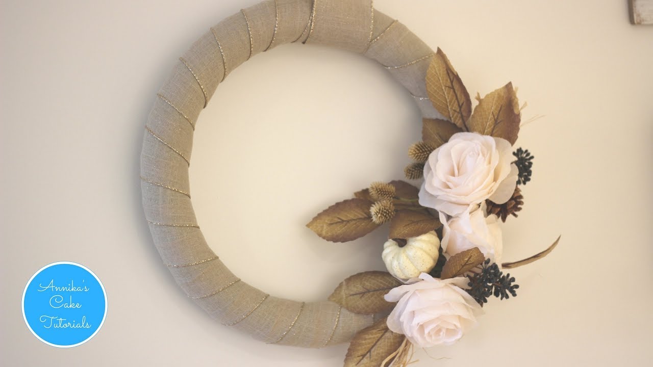 Fall wreath tutorial