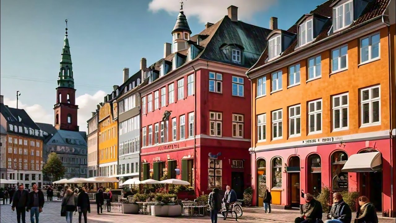 Copenhagen walking tour| beautiful streets of Copenhagen Denmark | Denmark city 4k walk