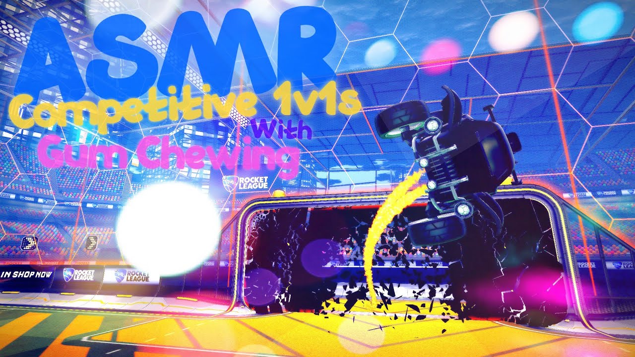 Rocket League ASMR Competitive 1v1s In Champ 1 ~ We Did So Good! [Gum Chewing & Controller Sounds]