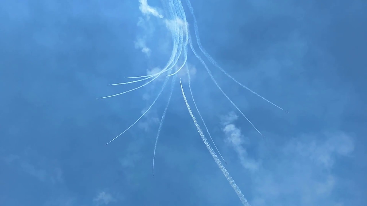 Frecce Tricolori sul lungolago di Montefiascone (VT) - lago di Bolsena 5/8/2018 Air Show