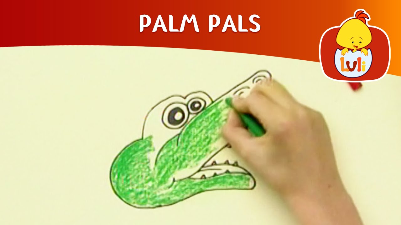 Palm Pals | How to draw alligator and Wolf? | Cartoon for Children - Luli TV