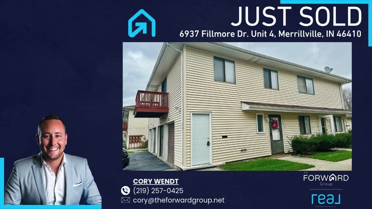 JUST SOLD! 6937 Fillmore Dr, Unit 4, Merrillville, IN 46410