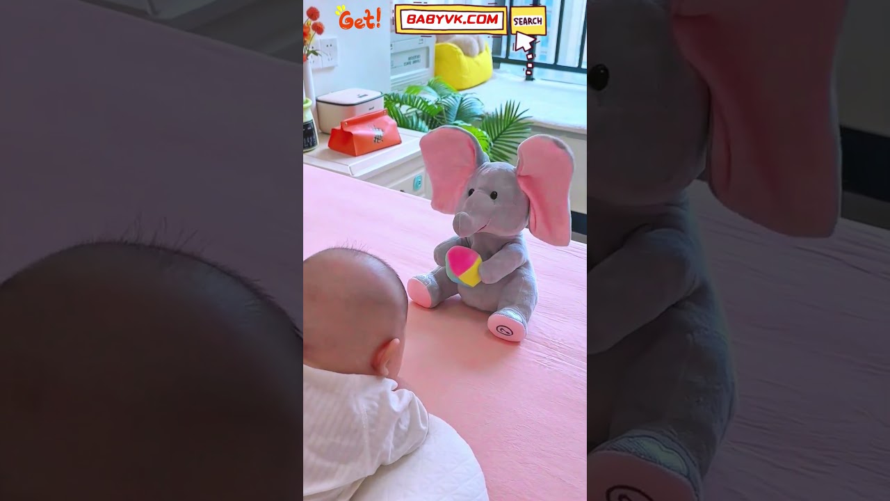 Interactive Dancing Elephant Toy: Sing, Dance & Play Hide-and-Seek! #BabyToys