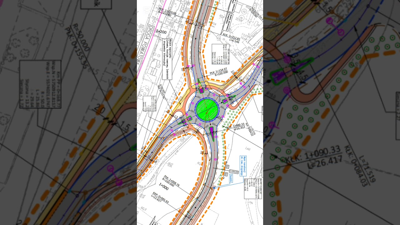 Obwodnica Sławy II etap planowany przebieg #dron #sława #obwodnicaslawy