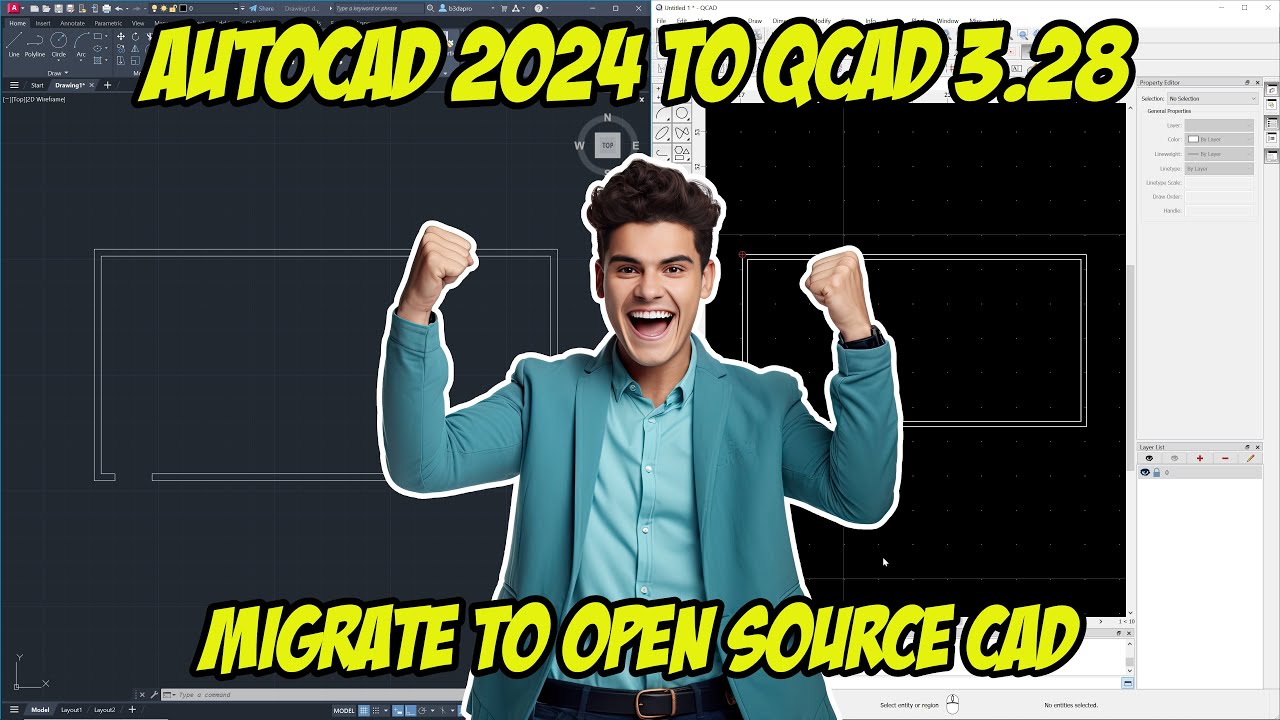 AutoCAD в QCAD: переход на САПР с открытым исходным кодом