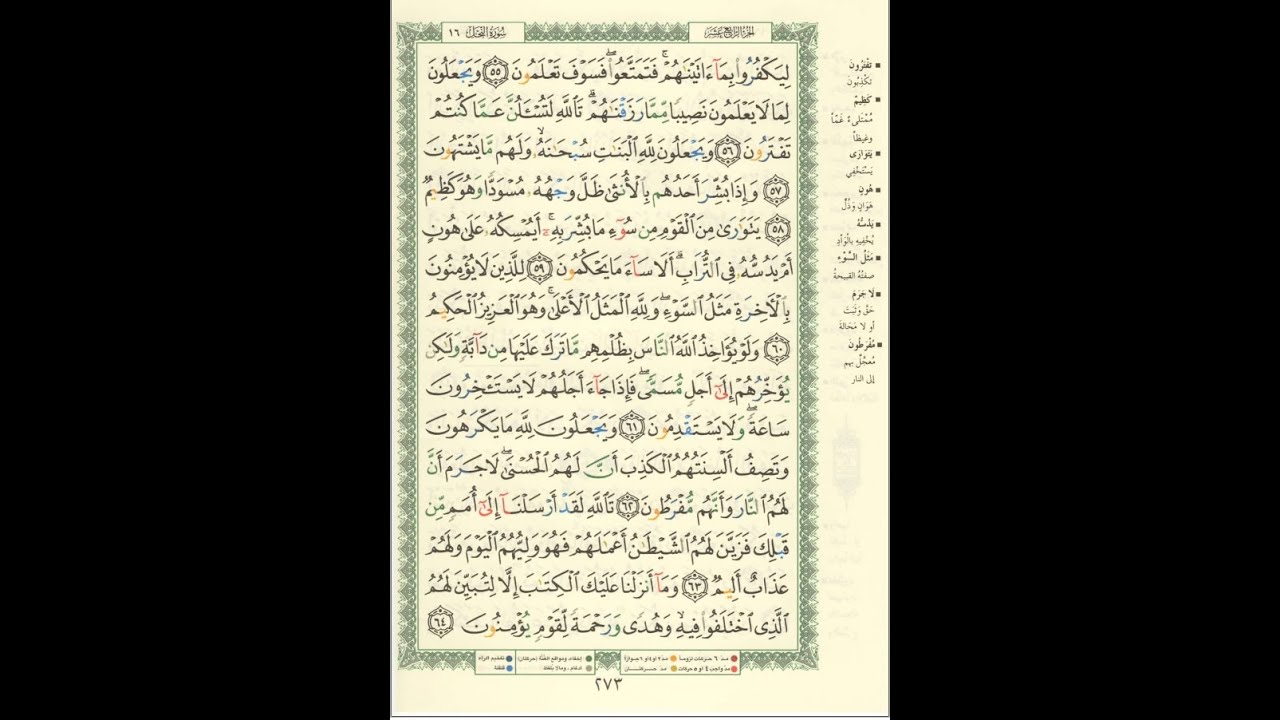 الورد اليومى سورة النحل من الاية 55 الى الاية 64 بصوت القارئ الشيخ ماهر المعيقلى #ماهر_المعيقلي