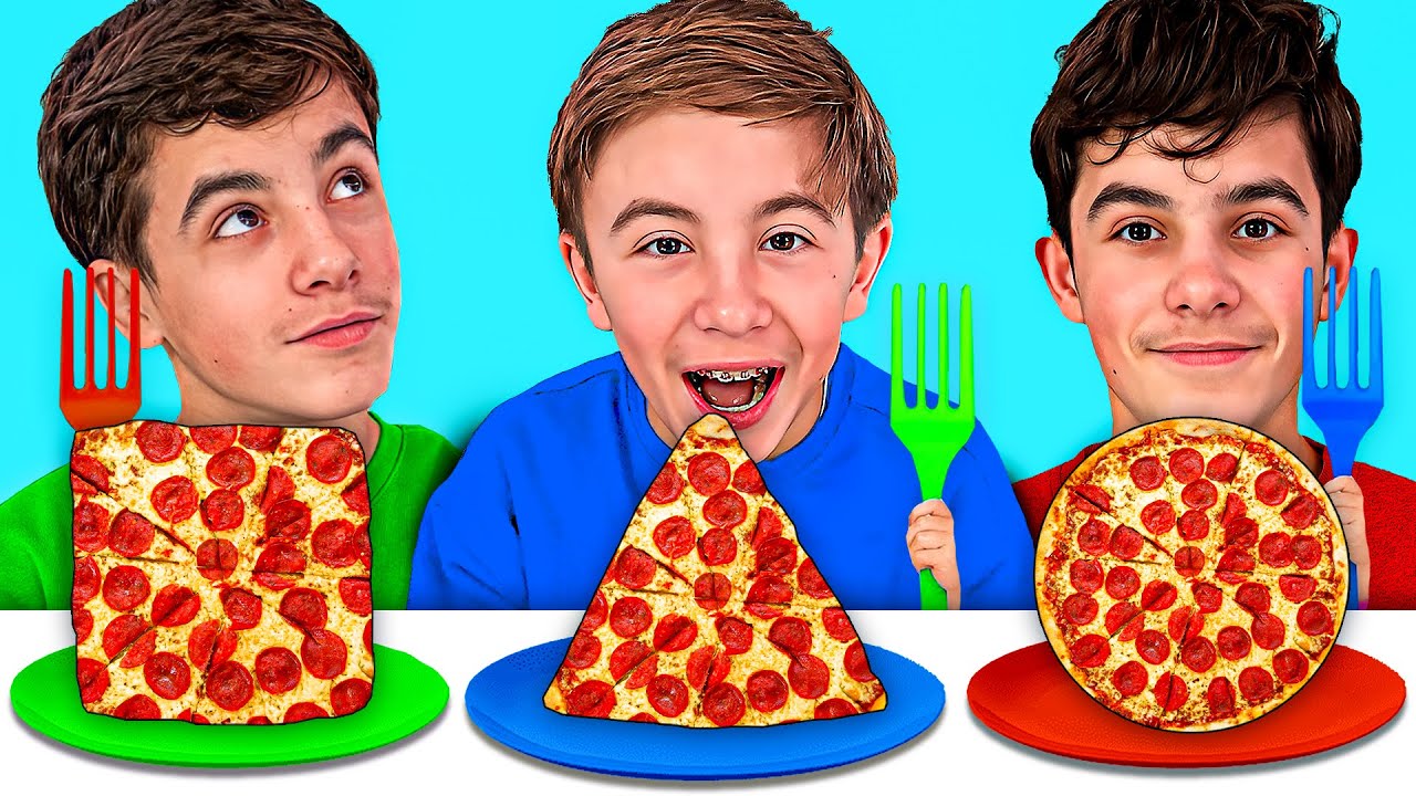 GEOMETRIC FOOD CHALLENGE !!