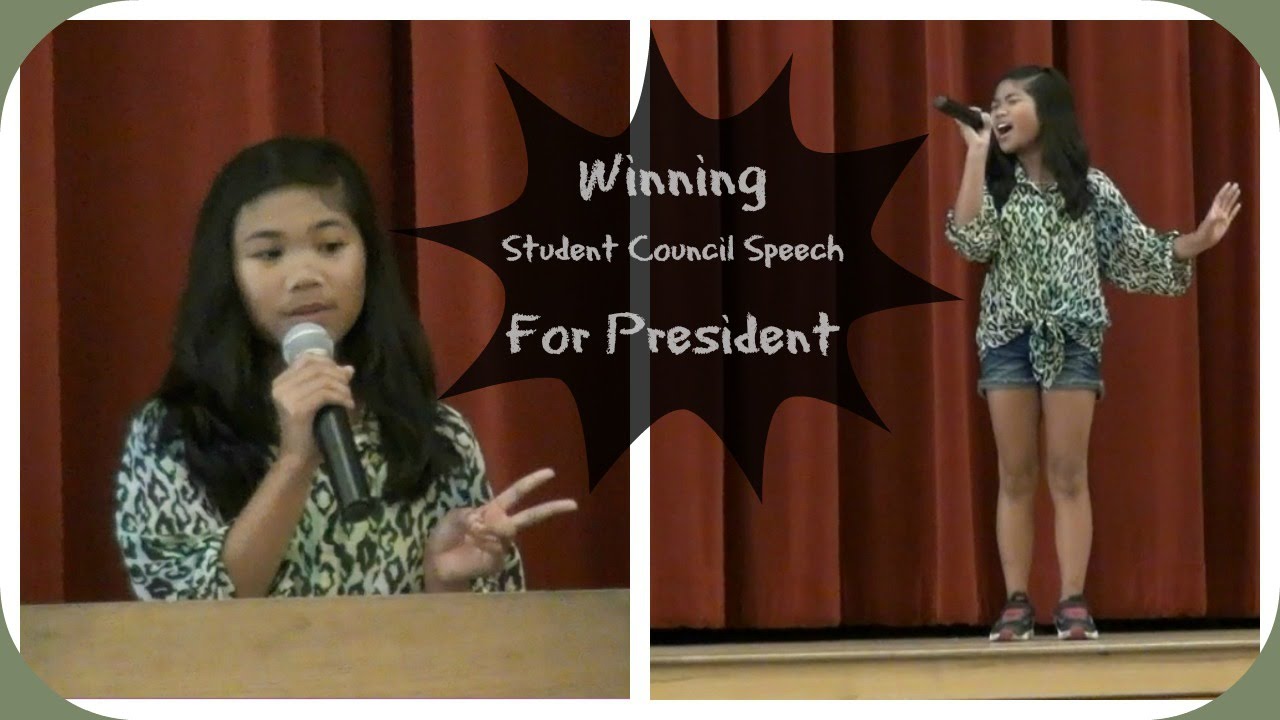 Winning Student Council Speech For President | Charisma Joy