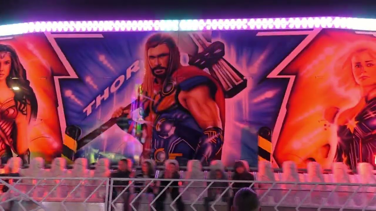 Levický jarmok 2023 - ATRAKCE LAVICE MARVEL / ATTRACTION BENCH MARVEL OFF-RIDE