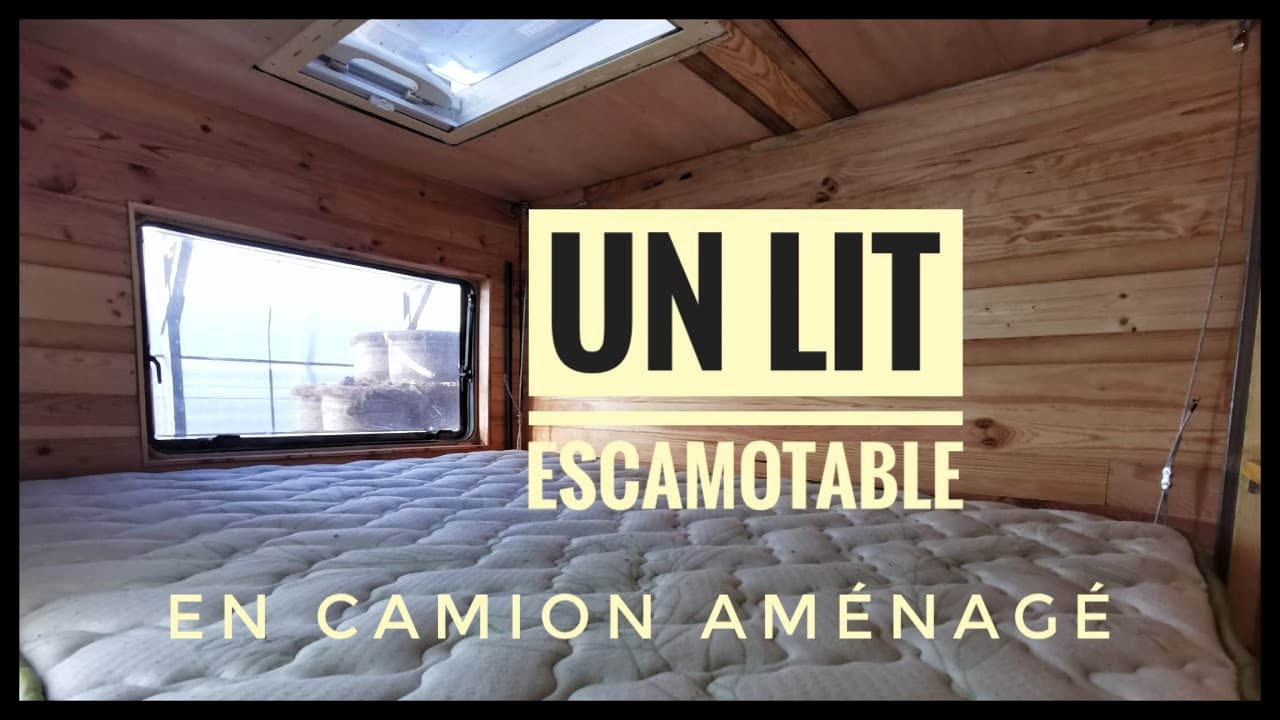 Am&eacute;nagement CAMION Ep-33 : Lit sur poulies enfin fini !