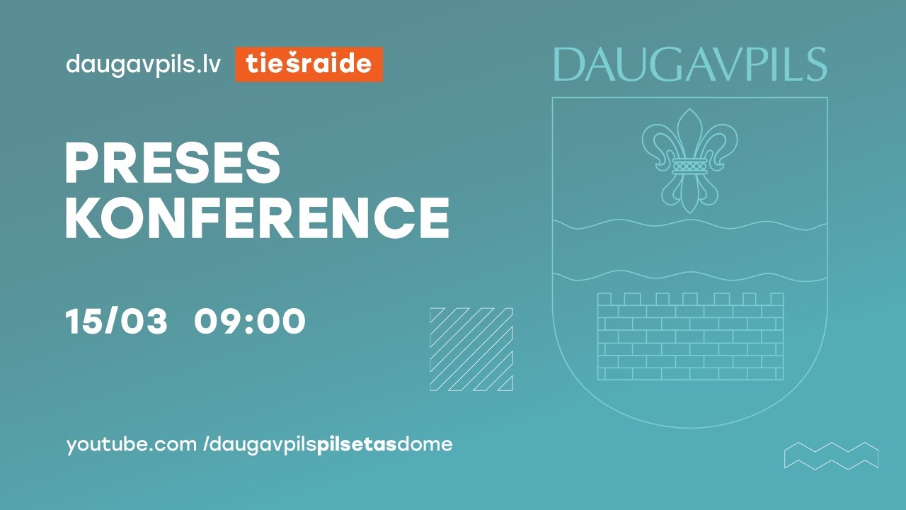 15.03.2022.  KĀRTĒJĀ PRESES KONFERENCE DAUGAVPILS DOMĒ