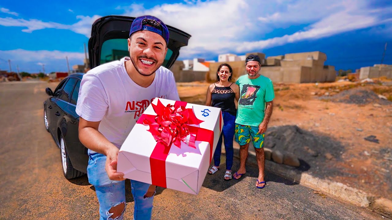 SURPREENDI MEUS PAIS COM UM PRESENTE QUE FALTAVA NA CASA DELES❤
