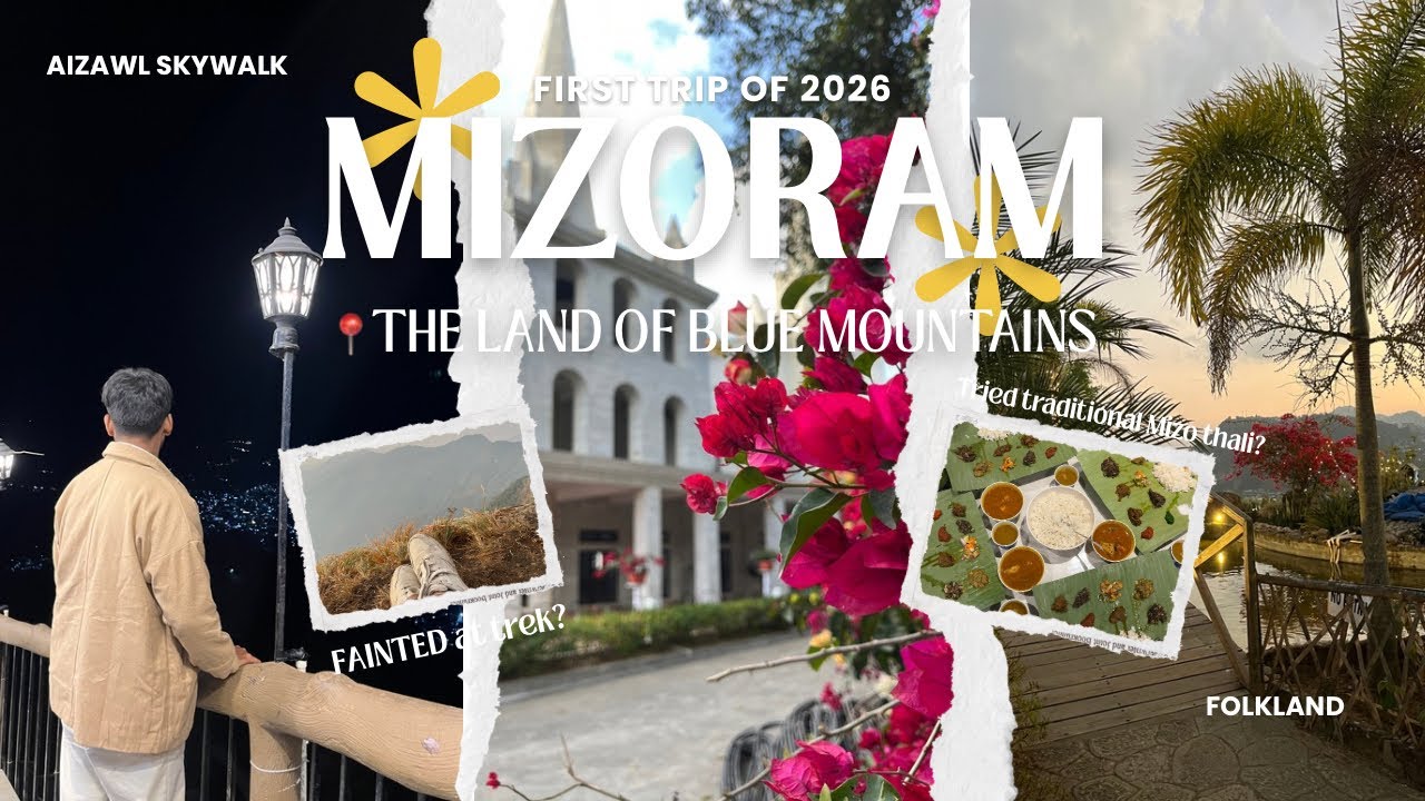 MIZORAM DIARIES⛰️🍜| Travel vlog*| First trip of 2026| 